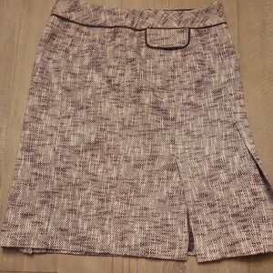 Ann Taylor LOFT Skirt Womens 10 Wool Blend Tweed Straight Pencil A-Line Lined